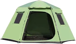 Tent,Camping Family Tent Easy Set Up Camping Tent Lightweight Tent,Hiking and Mountain Trips Color:Green