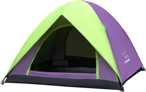 Tents for Camping, 2~3 Person Camping Tent, Includes Rain Fly and Carrying Bag, Easy Setup Dome Tent, Double-Layer Waterproof Family Tent for Beach Picnic (Purple)