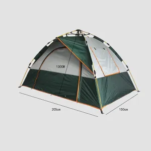 Tents for Camping Waterproof Instant Pop Up Tent 2-3 Person Camping Tent, Instant Set Up, Outdoor Hiking Backpacking Tent Shelter for Outdoor Camping Beach Hiking (Color : Green)