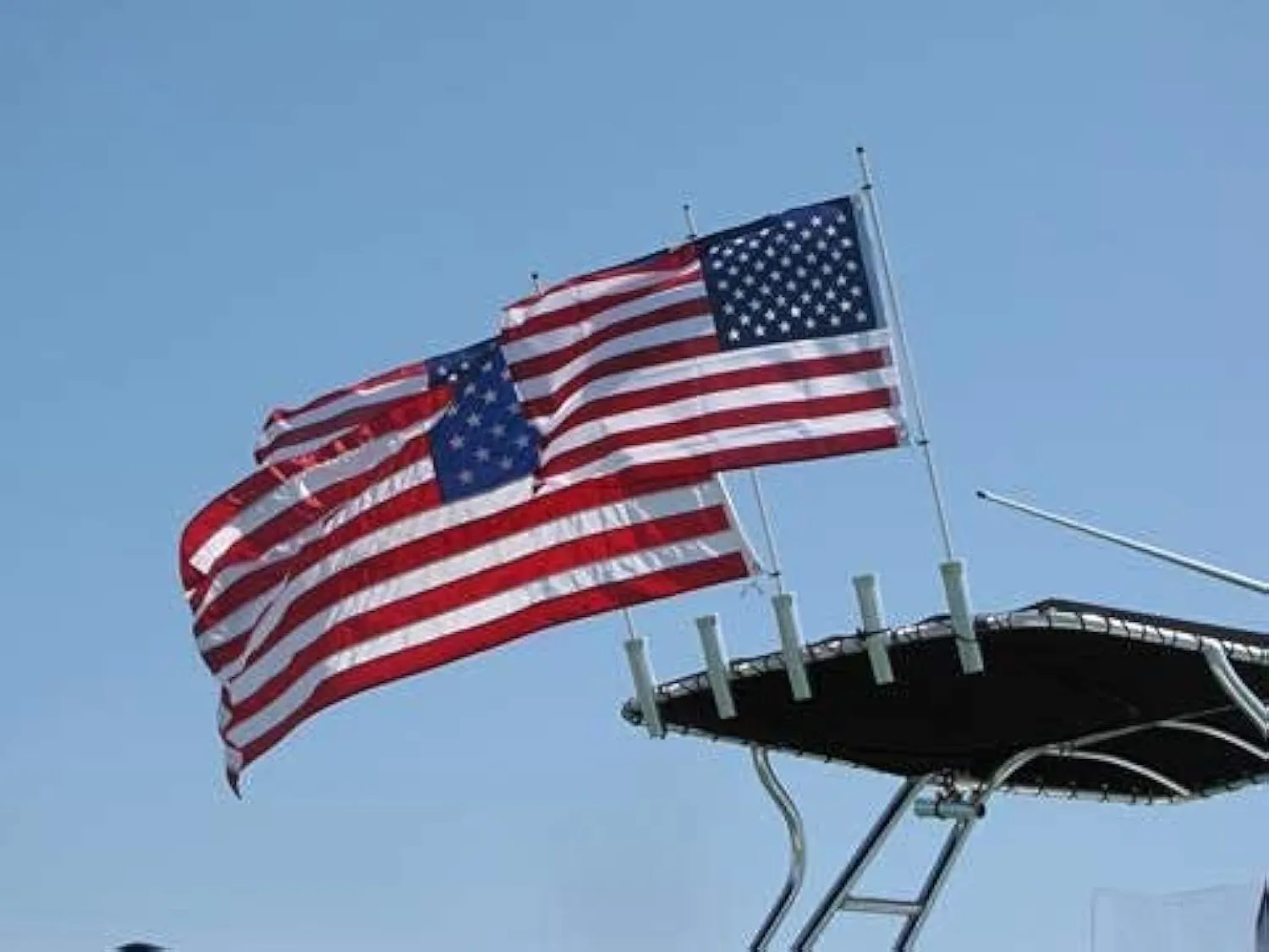 The Original Rod Holder Boat Flag Pole - No Flag (4 Foot)
