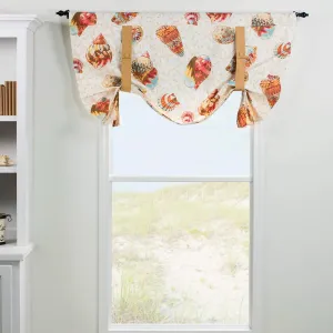 Thomasville At Home Seaside Treasures Sand Tie Up Valance, Rod Pocket Valance for Livingroom/Kitchen/Bath, 21x50 (1)