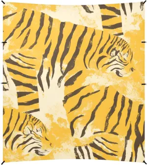 Tigers Animal Animal Print Foldable Beach Tent UPF50  Protection Lightweight Large Portable Sun Shelter with Sturdy Poles, Sandbags and Shovel for Camping, Picnics, Backyard