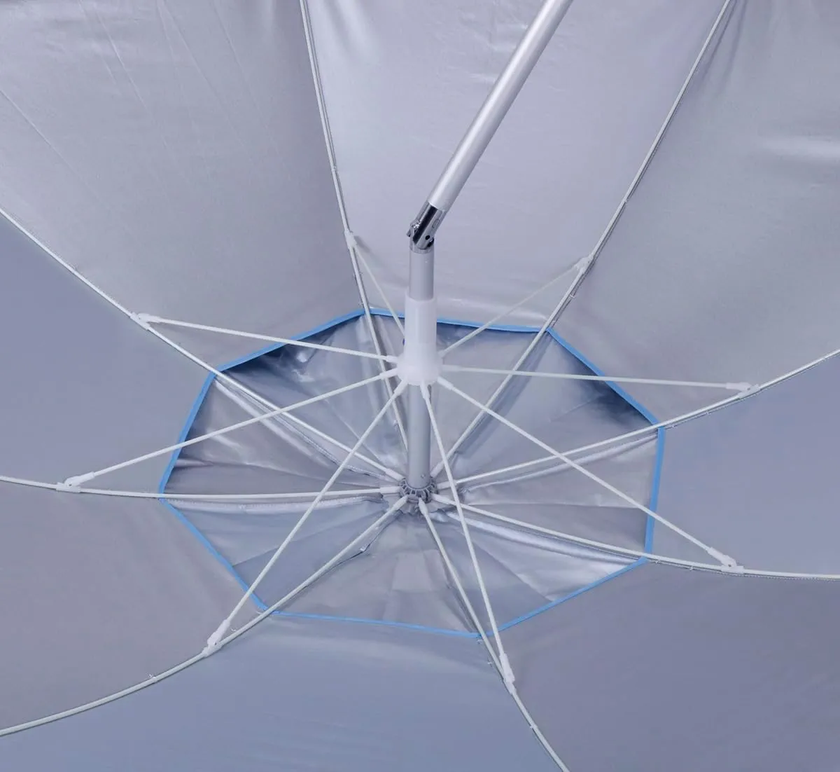 Tommy Bahama 7 ft Fiberglass Beach Umbrella for Sand with Integrated Anchor