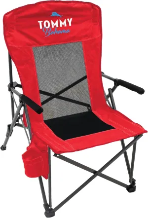 Tommy Bahama Champion's Chair 2.0 Hard Arm Quad Folding Outdoor Chair with Carry Bag, for Tailgating, Camping, Outdoor Events