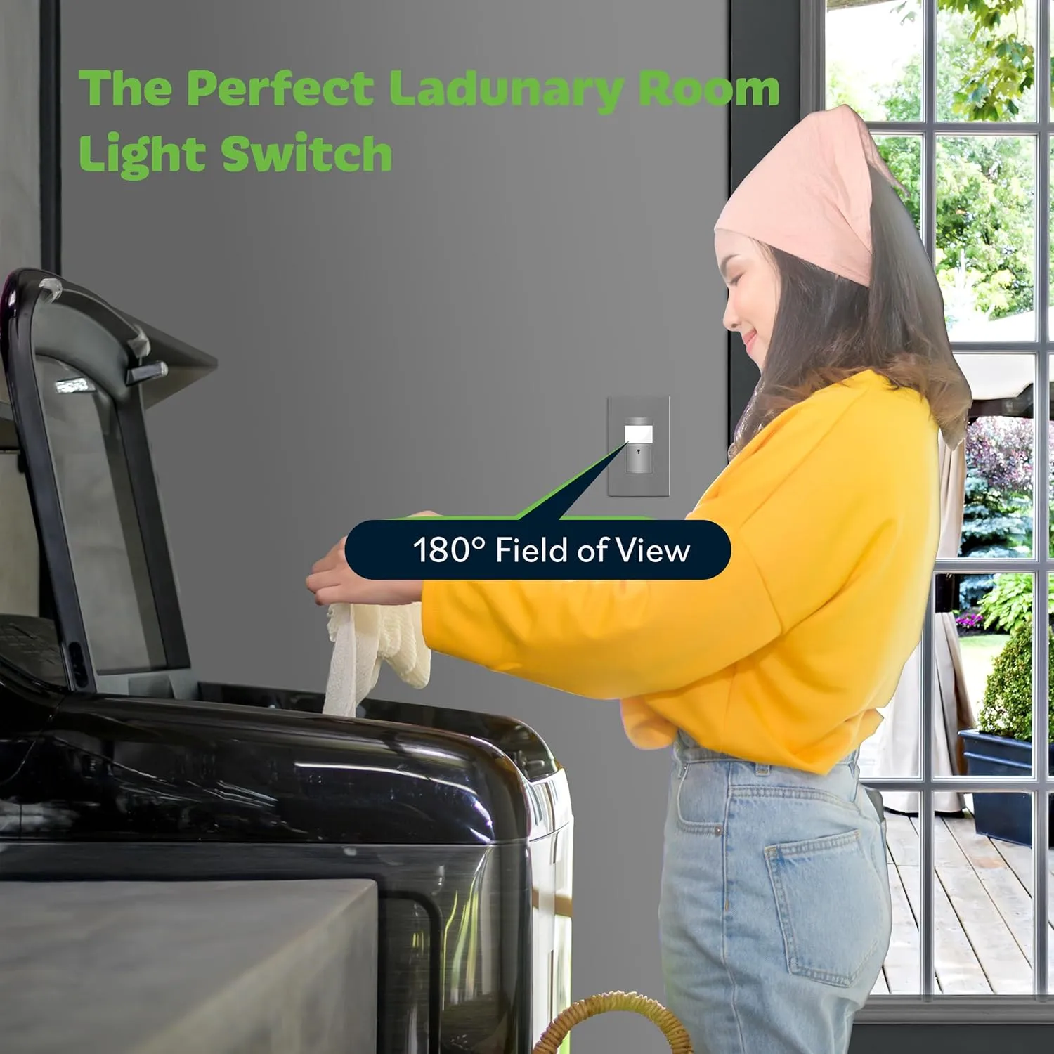 TOPGREENER PIR Passive Infrared Motion Sensor Switch, Ambient Light Level Detector, No Neutral Required, 150W LED/CFL, Occupancy Vacancy Modes, Ground Wire Required, Single Pole, TDOS5-JM, Gray