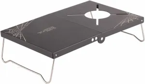 Topyond Picnic Table Aluminum Alloy Foldable Portable Mini Camping Stove Table,Storage Bag Included,Item Placement for Camping Tableware,Stainless Steel,Portable Folding Design,for Outdoor