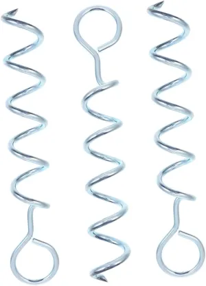 TOYANDONA 3Pcs Portable Heavy Duty Camping Tent Stakes Sturdy Iron Pegs with Sharpened Tips for Secure for Tents Tarps and