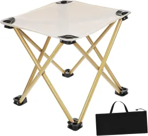 Toyvian Portable Camping Stool Heavy-Duty Folding Chair with Carry Bag for Outdoor Activities Hiking Fishing and Picnics Lightweight and Construction