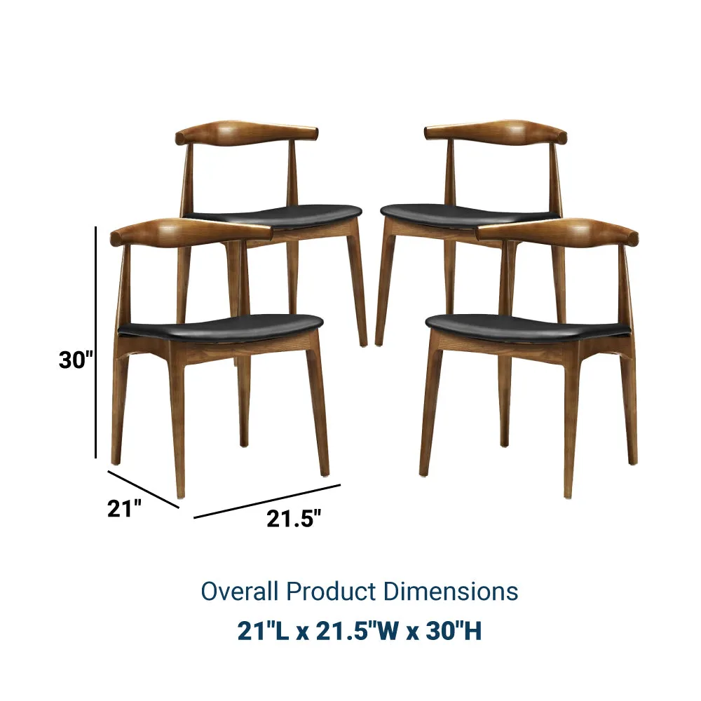 Tracy Dining Chairs Wood Set of 4