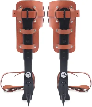 Tree Climbing Spikes Set, Adjustable Climbing Set, Climbing Spike Tree Climbing Tool with Non-Slip Pedal Tree Climbing Tool for Climbing Trees Outdoor