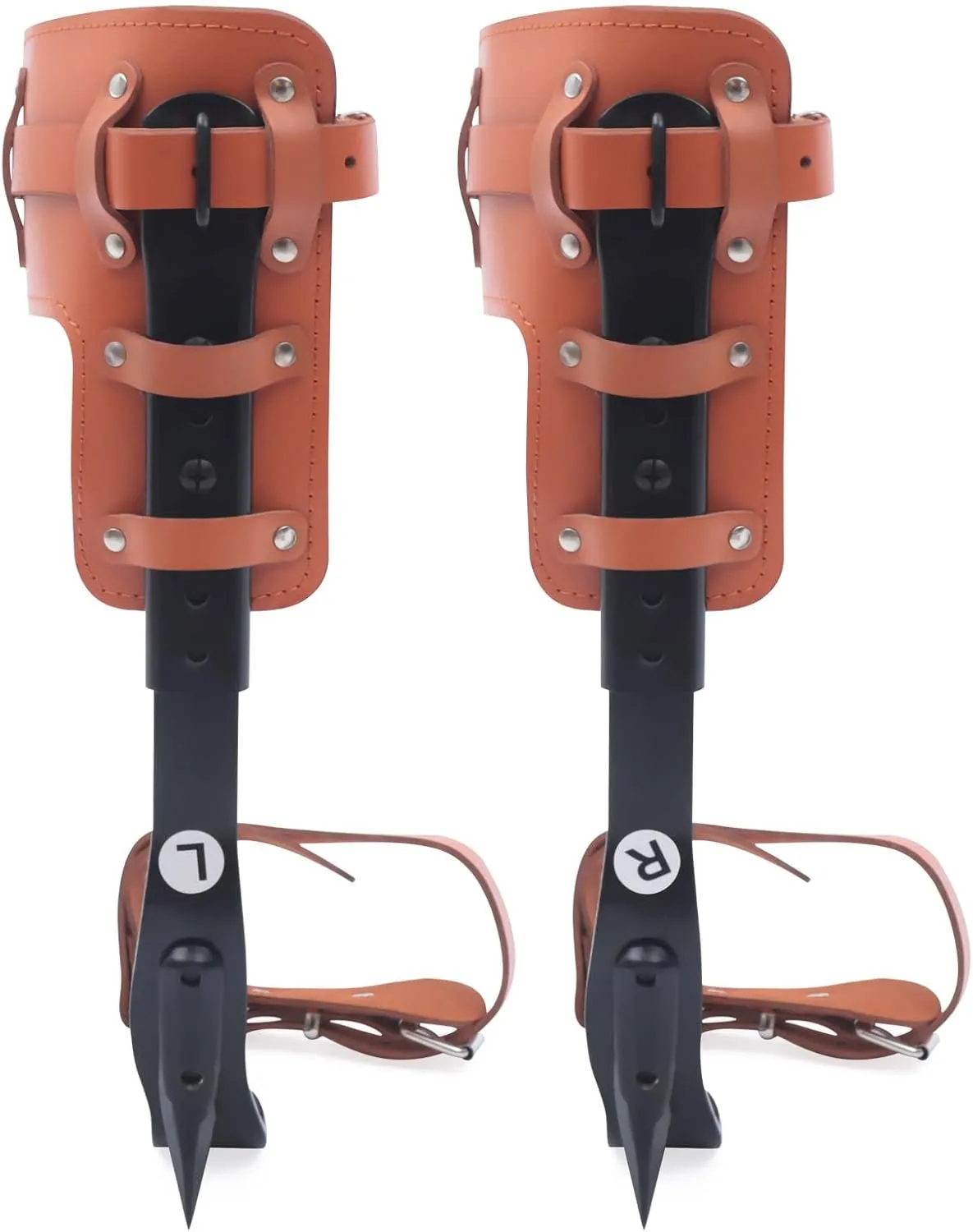Tree Climbing Spikes Set, Tree Climbing Gear Pole Climbing Spurs Tool, Climbing Spurs Gaffs for Cut Down Wood, Pick Fruit, Repair Branches