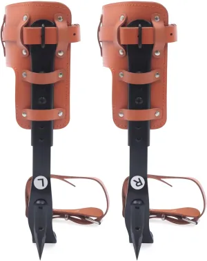 Tree Climbing Spikes Set, Tree Climbing Gear Pole Climbing Spurs Tool, Climbing Spurs Gaffs for Cut Down Wood, Pick Fruit, Repair Branches