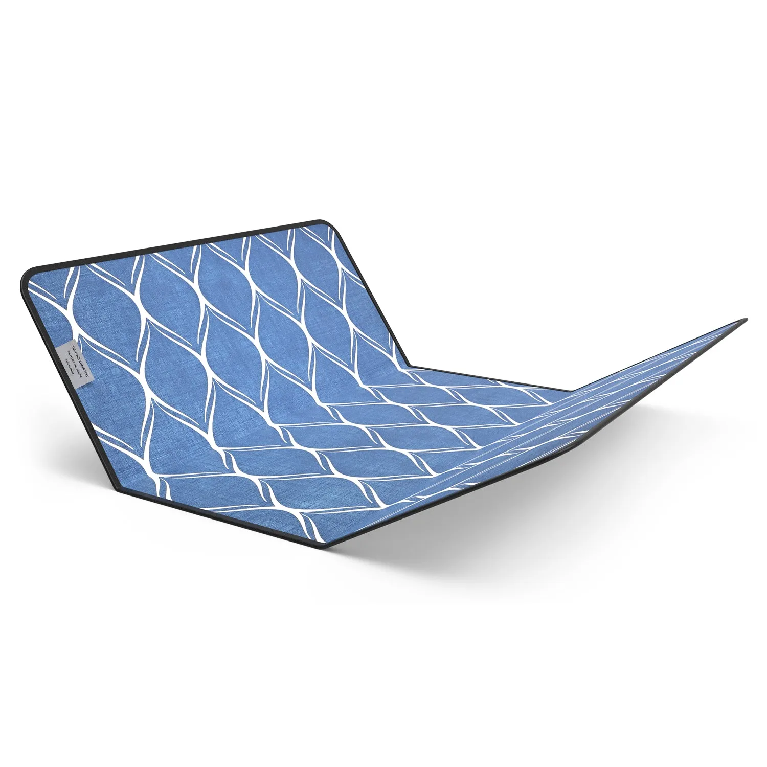 Tri-Fold Chair Mat for Carpet and Hardwood Floor Desk Chair Mat Jacquard Woven Surface Floor Protectors for Chair