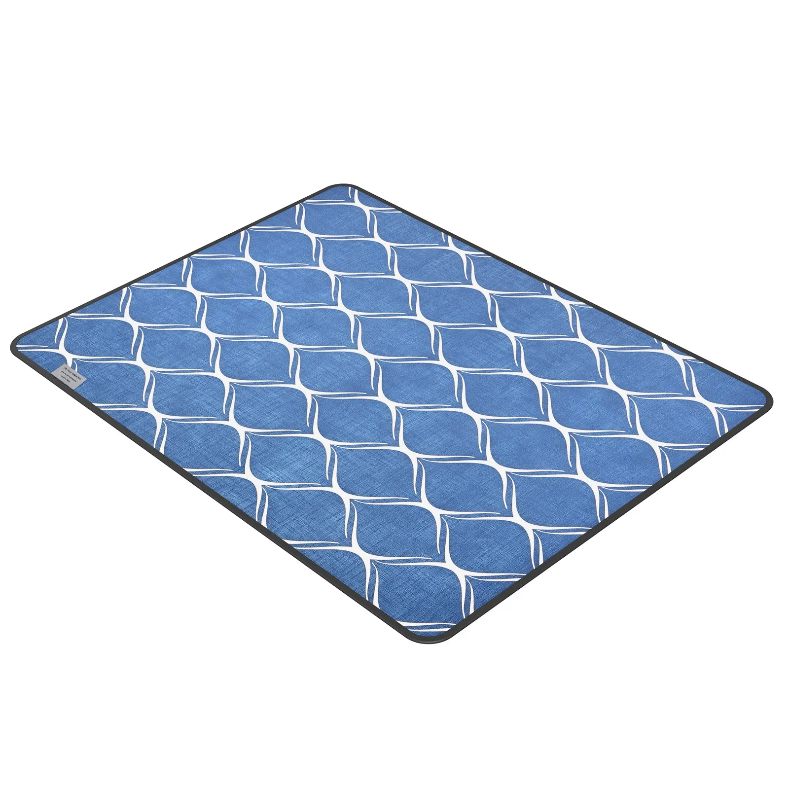 Tri-Fold Chair Mat for Carpet and Hardwood Floor Desk Chair Mat Jacquard Woven Surface Floor Protectors for Chair