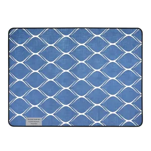Tri-Fold Chair Mat for Carpet and Hardwood Floor Desk Chair Mat Jacquard Woven Surface Floor Protectors for Chair