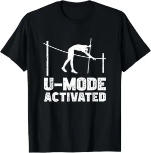 U-Mode Activated Funny Pole Jumping T-Shirt