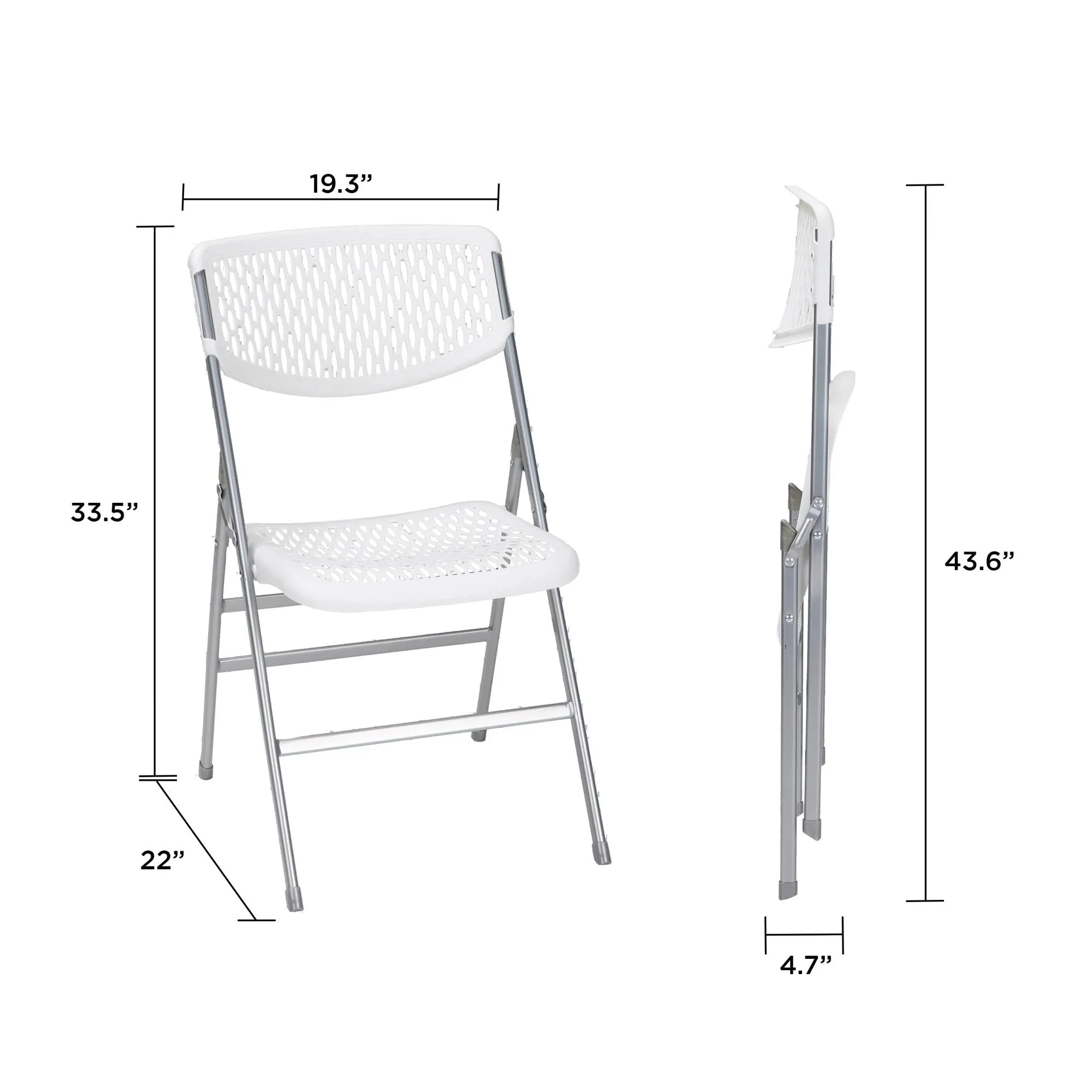 Ultra Comfort Commercial XL Plastic Folding Chair