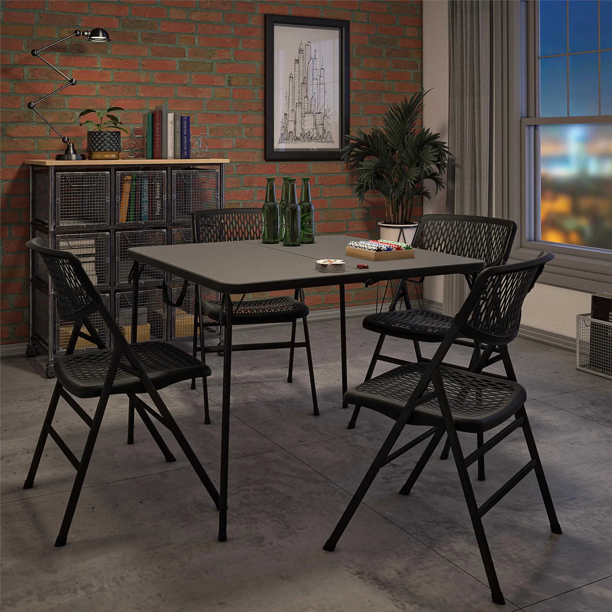 Ultra Comfort Commercial XL Plastic Folding Chair
