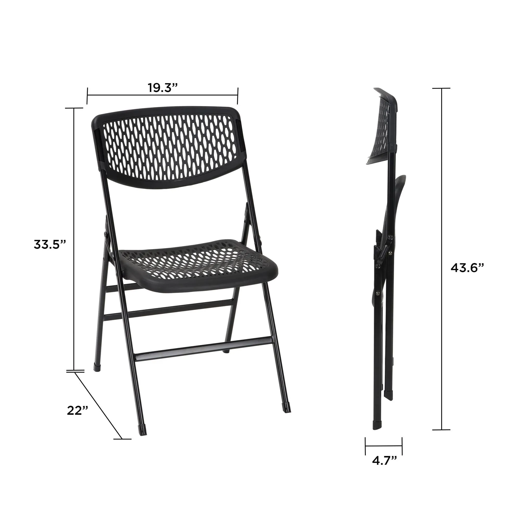 Ultra Comfort Commercial XL Plastic Folding Chair