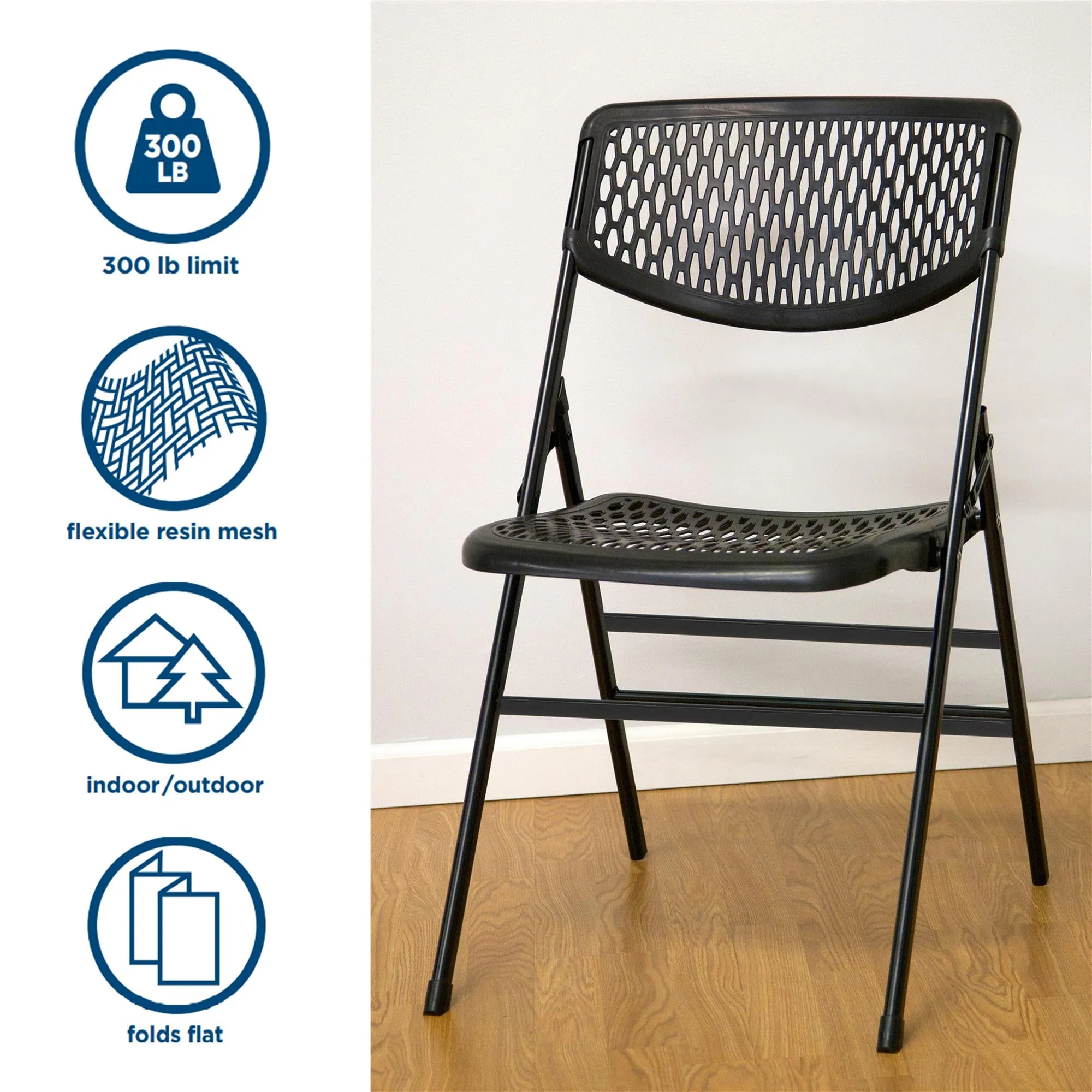 Ultra Comfort Commercial XL Plastic Folding Chair