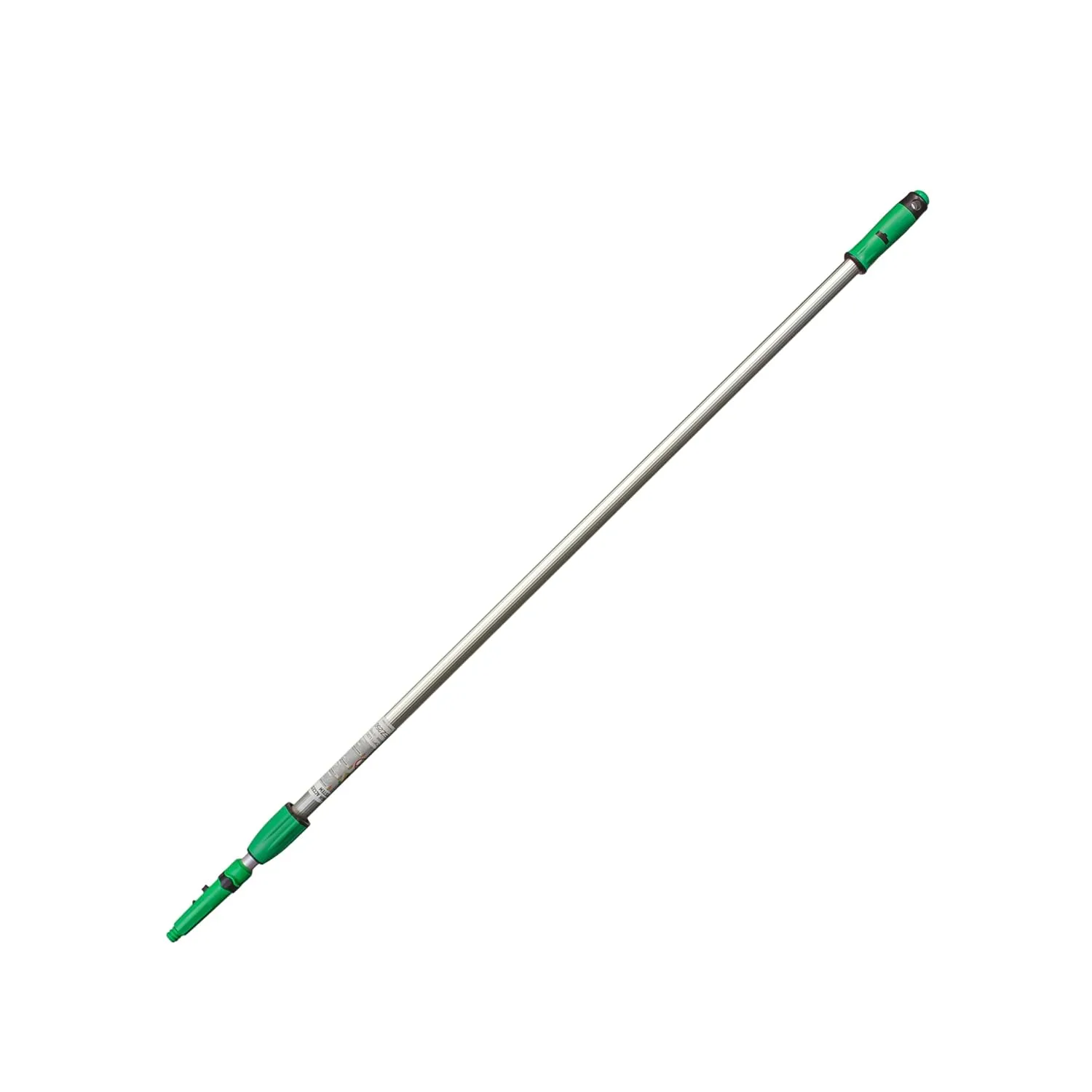 Unger EZ250 OptiLoc Aluminum 2-Sections Telescopic Extension Pole with ErgoTec Locking Cone, 8' Length (Case of 10)