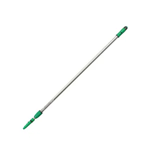 Unger EZ250 OptiLoc Aluminum 2-Sections Telescopic Extension Pole with ErgoTec Locking Cone, 8' Length (Case of 10)