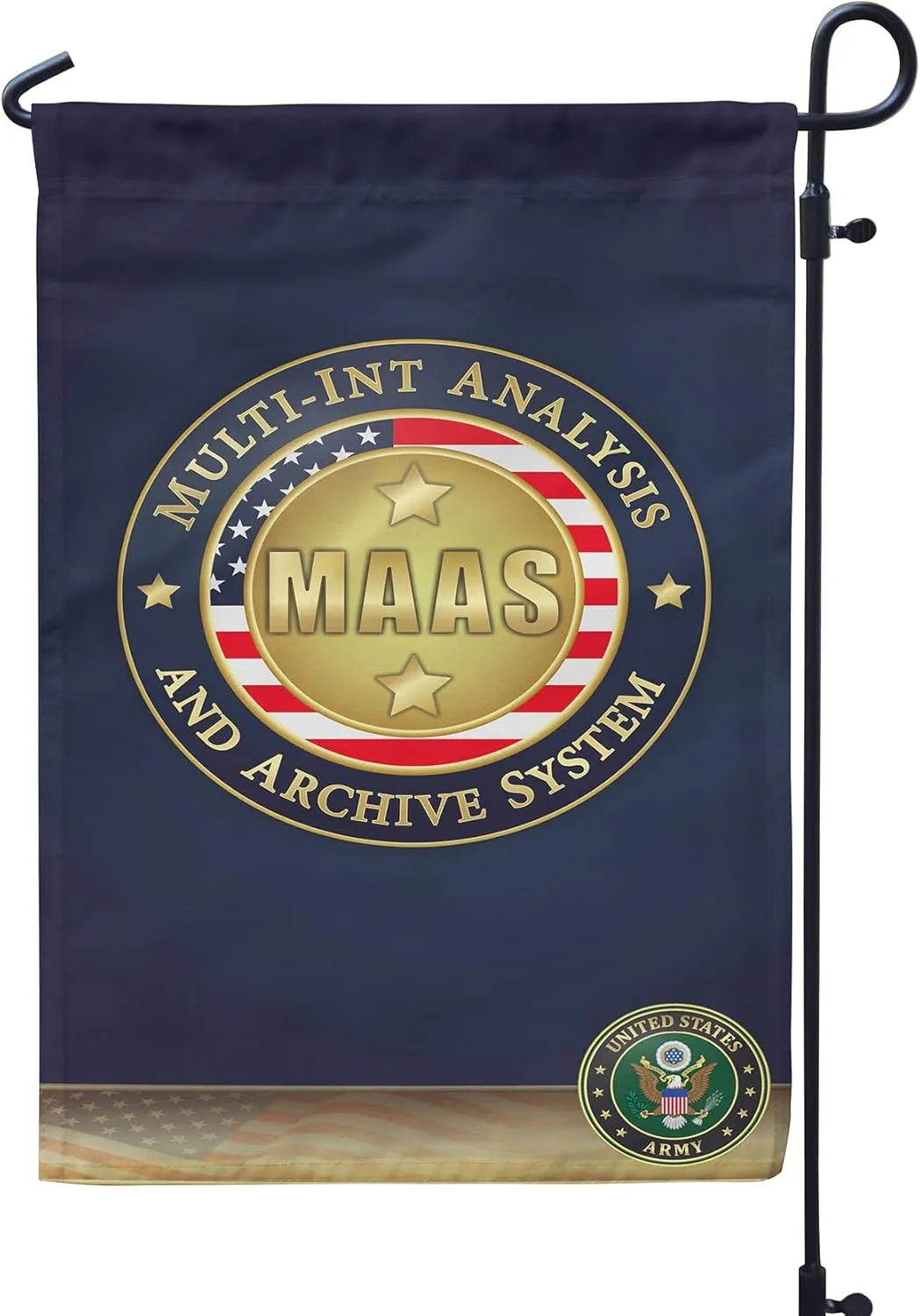 US Military General Dynamics Motion Imagery Solutions Advanced Info Systems 12x9 Inches Double Sided Garden Flag (US Military General Dynamics Motion Imagery Solutions Advanced Info Systems #1)