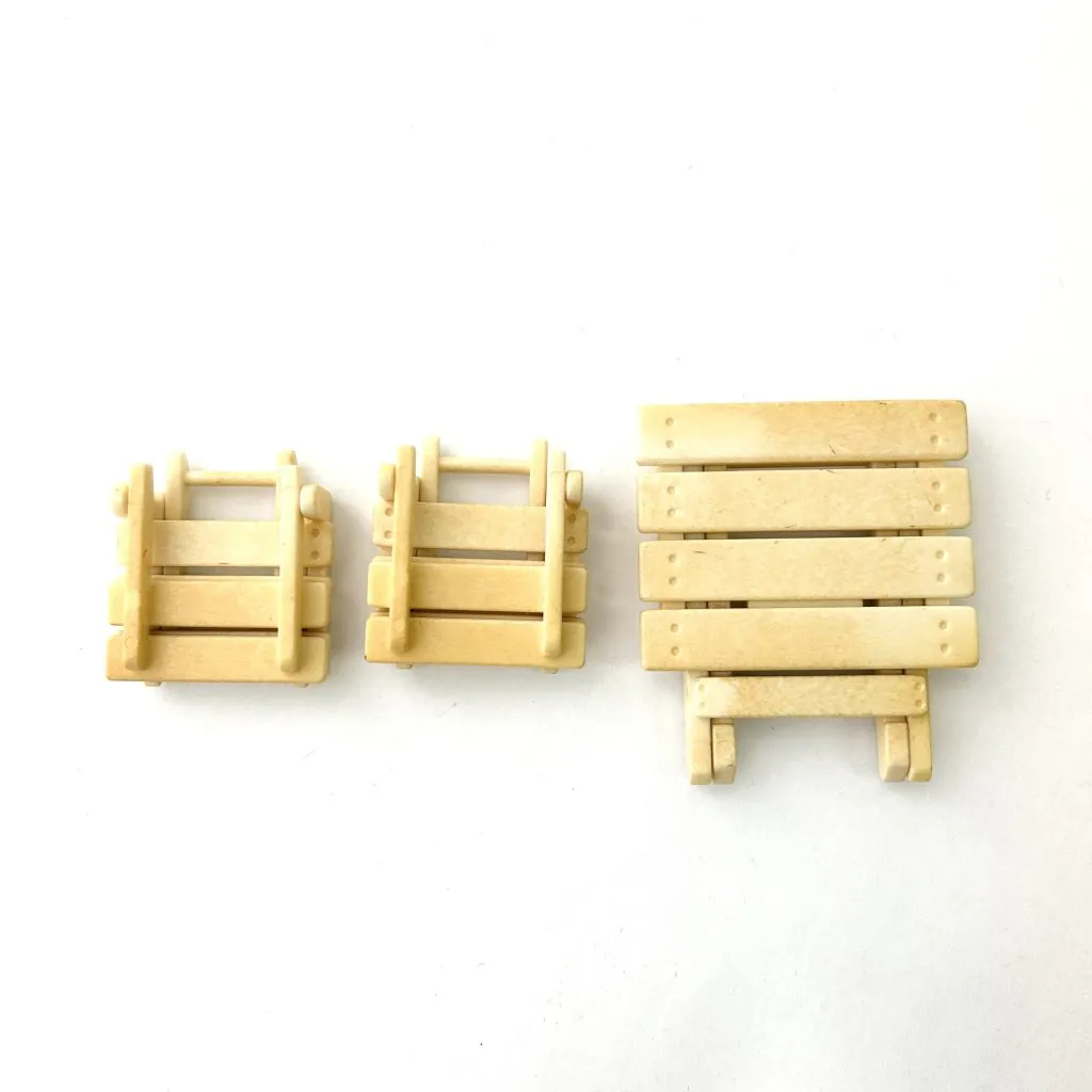 [Used] FOLDING CHAIR TABLE SET Epoch Japan Sylvanian Families