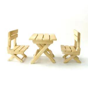 [Used] FOLDING CHAIR TABLE SET Epoch Japan Sylvanian Families