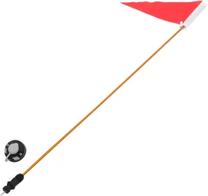 VICASKY 4ft Kayak Safety Flag Boating Safety Kit Paddle Stainless Steel Warning Flag for Boat Canoe Yacht