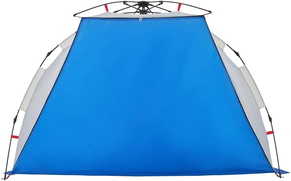 vidaXL Beach Tent 2-Person, Outdoor Shelter, Camping Tent for Garden Patio, Backpacking Tent, Beach Canopy, Azure Blue Quick Release Waterproof