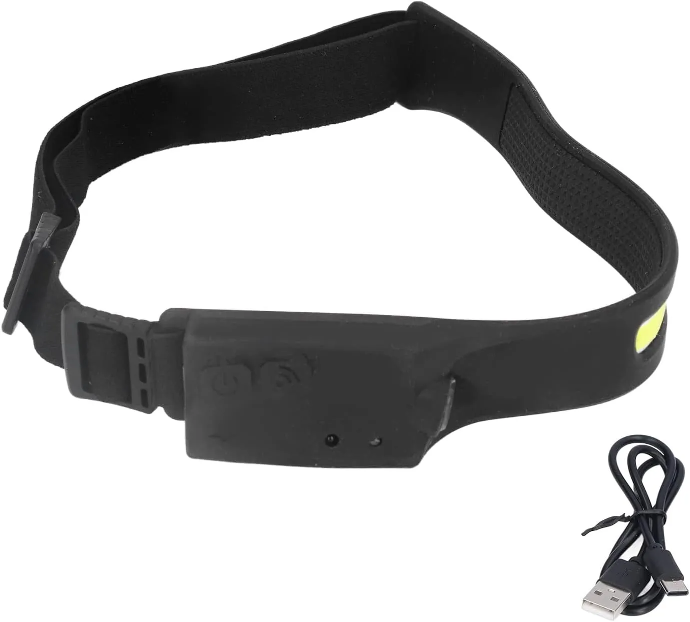 Walfront USB Rechargeable Headlight 230° All Perspectives Headlight LED IPX4 Head Lamp 5 Light Modes