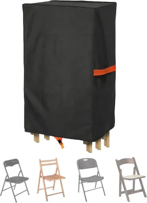 Waterproof Polyester Storage Bag for Plastic, Resin, and Wood Folding Chairs Oxford Cloth Chair Cover Chairs Storage Bag - 1 Pack