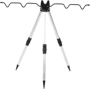 Wene Fishing Pole Tripod Bracket, Aluminum Alloy Portable Folding Fishing Rod Tripod Stand for Outdoor