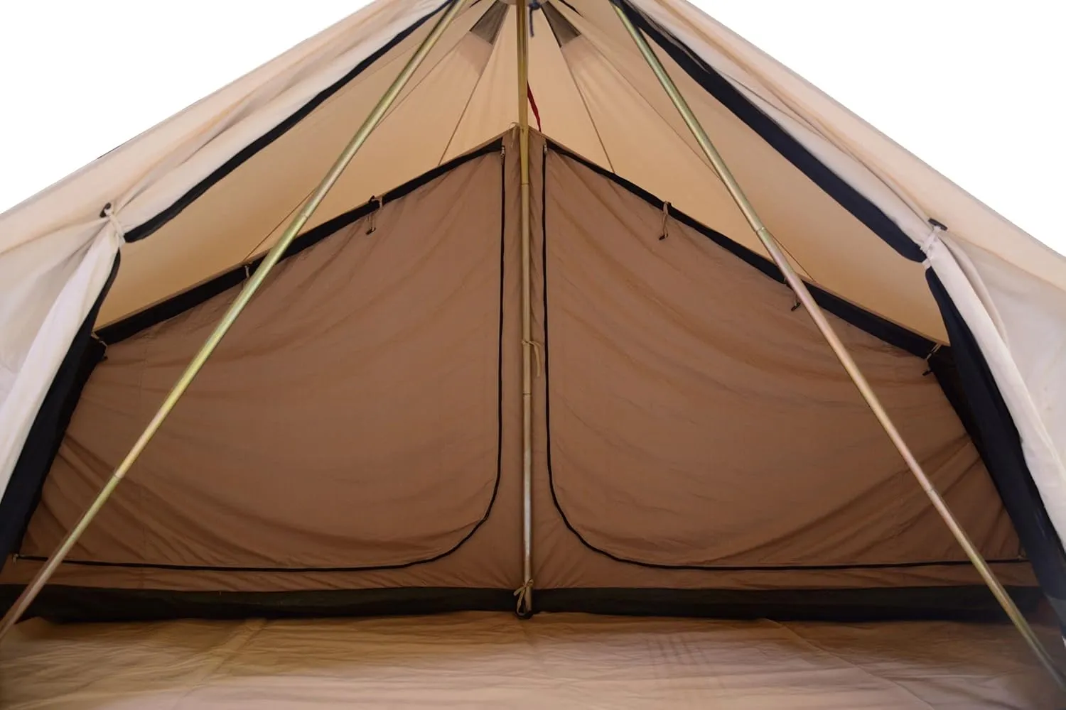 WHITEDUCK Inner Tents for Canvas Bell Tent, Half 1/2 & Quarter ¼ Inner Tents, Tent Accessories, Inner Rooms, Separate Compartment (3M, 4M, 5M, 6M) (Half Inner 5M, Avalon Tent)