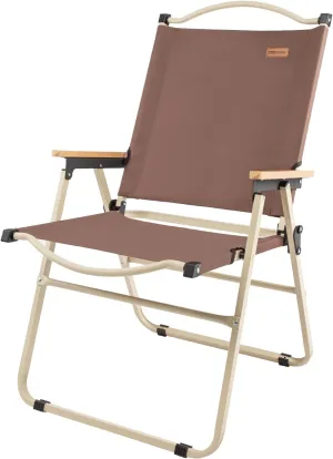 Whitsunday Camping Chairs Foldable Portable Chair Beach Chair Wood Armrest Metal Frame Travel Chair for Outdoor Camping Picnic Coffee