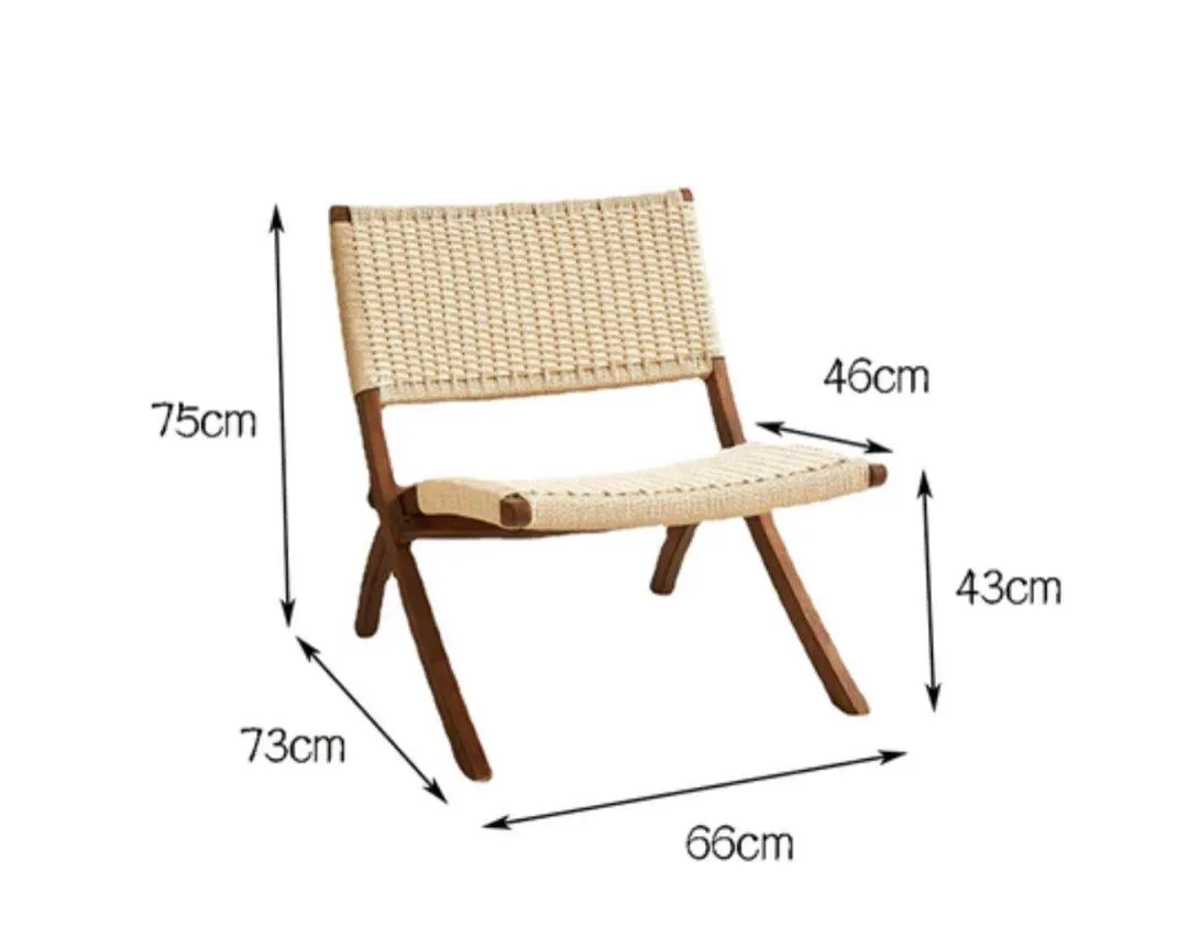WIGOREZ Rattan Folding Chair