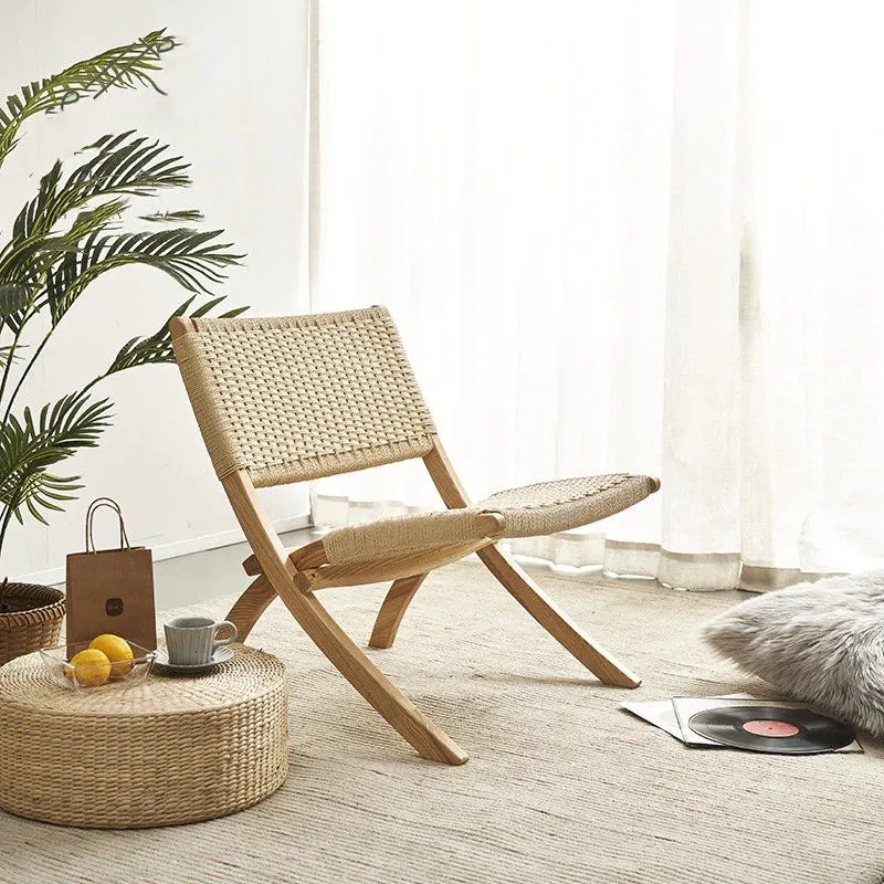 WIGOREZ Rattan Folding Chair