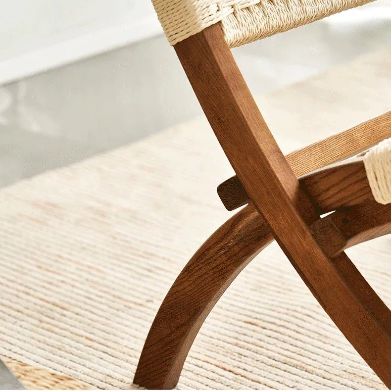 WIGOREZ Rattan Folding Chair