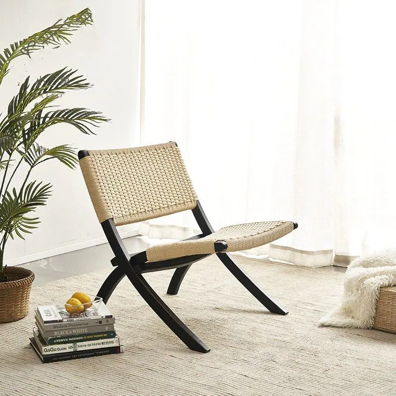 WIGOREZ Rattan Folding Chair