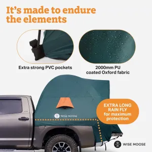 Wise Moose Waterproof Truck Bed Tent - 6.3-6.5 ft