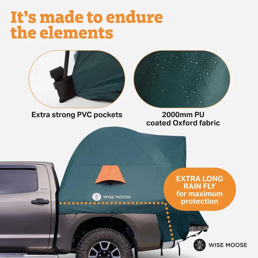 Wise Moose Waterproof Truck Bed Tent - 6.3-6.5 ft