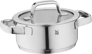 WMF Cooking Pot 24 cm, Material: Cromargan rustproof 18/10 Stainless Steel, Dishwasher, Oven-Safe, Easy-Care, Neutral in Taste and Acid Heat Resistant up to 250°C (with lid 180°C)