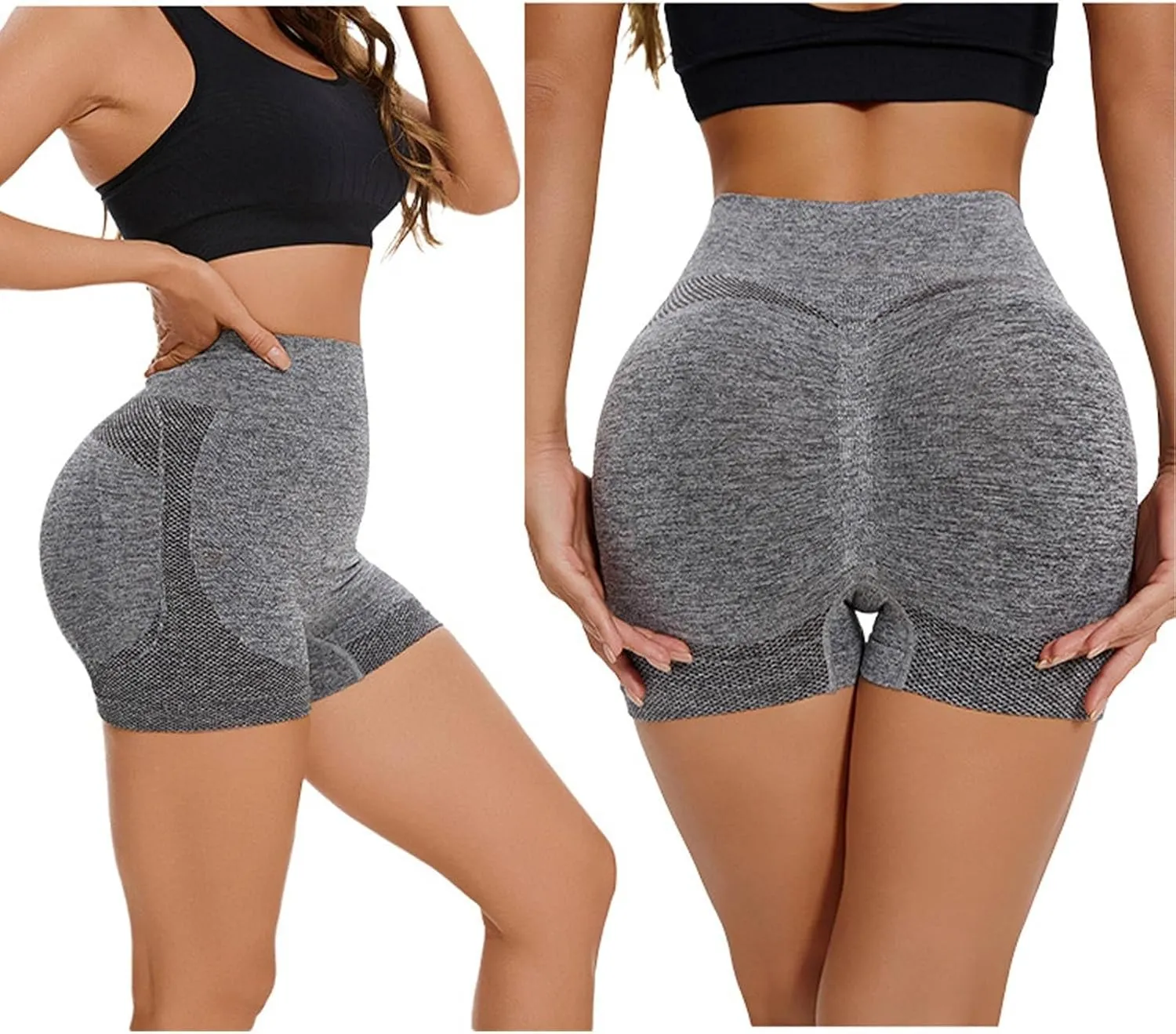 Women's Naked Feeling Biker Shorts Women's Shorts Athletic Booty Shorts Yoga Shorts Gym High Waisted Workout Spandex