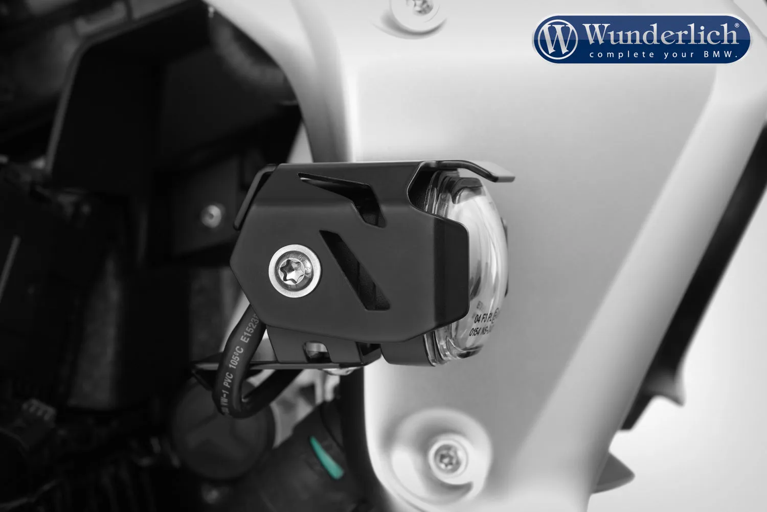 Wunderlich MICROFLOOTER LED auxiliary headlight – black