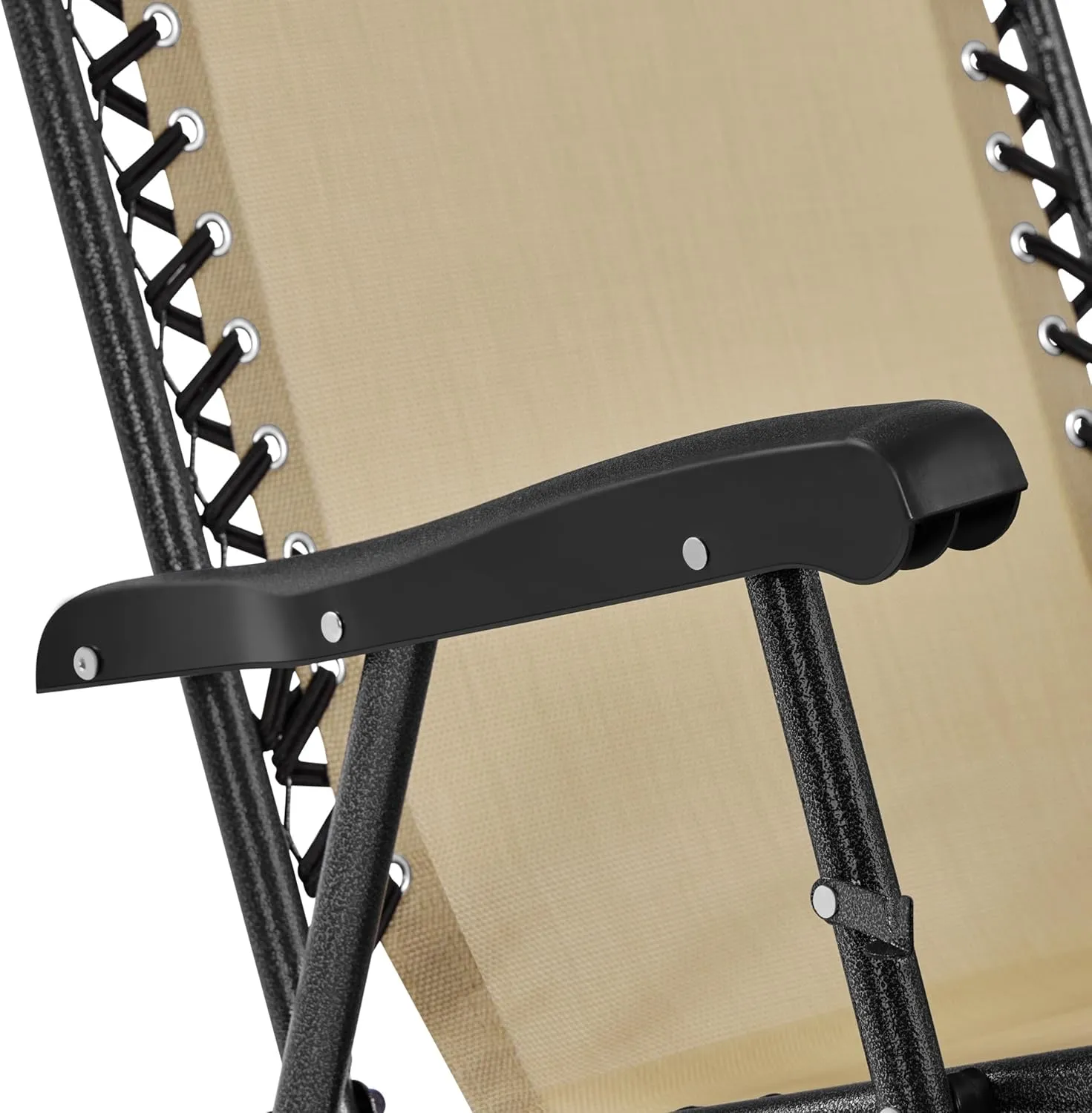 Yaheetech 26in Rocking Chair Outdoor Zero Gravity Folding Chairs Rocking Chairs Foldable Outdoor Lounge Chair for Outside Lawn with Cupholder/Pillow Ergonomic Design for Rest, Set of 2