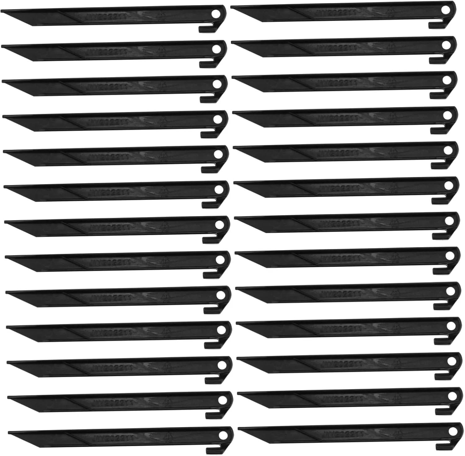 YARNOW 50pcs Heavy Duty Plastic Tent Stakes Ground Pegs for Camping Gardening and Outdoor Use Lightweight Anchors for Tents and Picnic Mats Easy Installation
