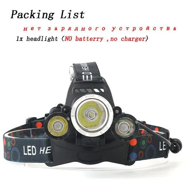 Z20 IR Sensor rechargeable led headlamp head flashlight torch xml 3T6 head lamp waterproof light headlight 18650 battery
