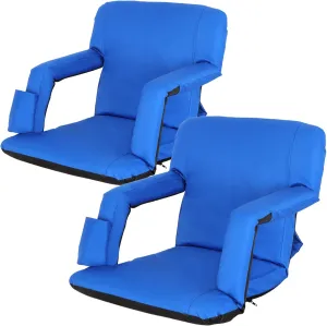 ZenStyle Stadium Seats Cushions Chair for Bleachers Benches, Padded with Cushion/Back/Arms,Water Resistant Reclining Chair for Outdoor or Indoor