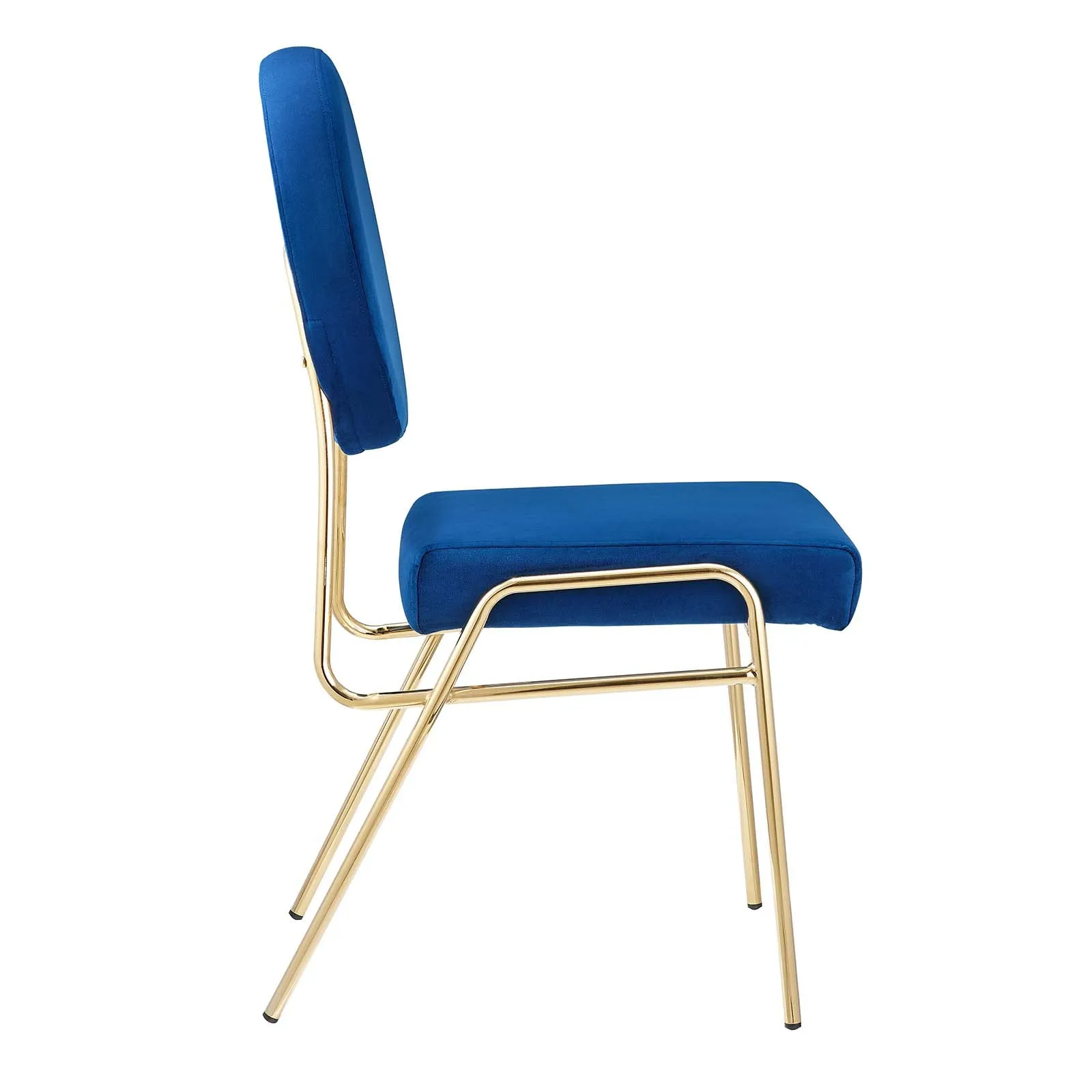 Zephyr Dining Chair in Navy Velvet
